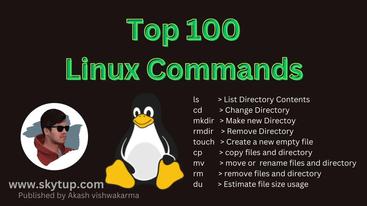 Top 100 Linux Commands you Must know in 2024 | Akash